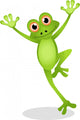 funny frog cartoon Wall Decal