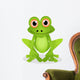 funny frog cartoon Wall Decal