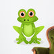 funny frog cartoon Wall Decal