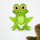 funny frog cartoon Wall Decal