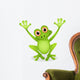 funny frog cartoon Wall Decal