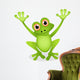 funny frog cartoon Wall Decal