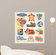 Hawaii Stickers collection Wall Decal