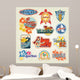 Hawaii Stickers collection Wall Decal