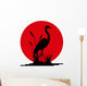 Heron Silhouette with Giant