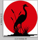 Heron Silhouette with Giant