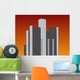 Renaissance center at sunset Wall Mural