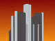 Renaissance center at sunset Wall Mural