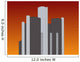 Renaissance center at sunset Wall Mural