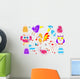 Set of Birds for Kids Wall Decal
