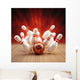 Bowling Strike Red Orange