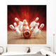 Bowling Strike Red Orange