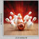 Bowling Strike Red Orange