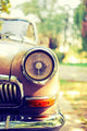 Close-up Photo Retro Car