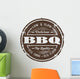 Vintage Style BBQ Stamp Wall Decal