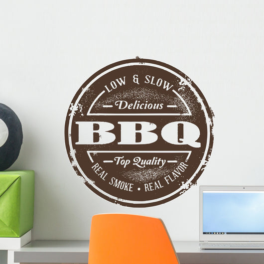 Vintage Style BBQ Stamp Wall Decal
