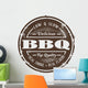 Vintage Style BBQ Stamp Wall Decal