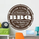 Vintage Style BBQ Stamp Wall Decal