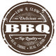 Vintage Style BBQ Stamp Wall Decal