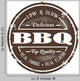 Vintage Style BBQ Stamp Wall Decal