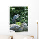 Grey Heron Standing Rock Wall Mural