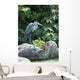 Grey Heron Standing Rock Wall Mural