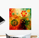 flowers background design Wall Mural