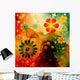 flowers background design Wall Mural