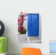 Blue Santorini Door Wall Mural