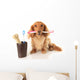 Dog and Tooth Brush Wall Decal