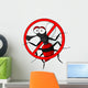 stop mosquito cartoon Wall Decal