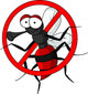 stop mosquito cartoon Wall Decal