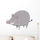 Boar vector Wall Decal