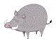 Boar vector Wall Decal