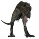 3D Isolated Dinosaur - Alioramus Wall Decal
