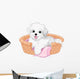 White fluffy dog Wall Decal
