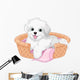 White fluffy dog Wall Decal