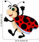 funny Ladybug cartoon Wall Decal