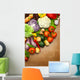 Fresh Organic Vegetables Wooden