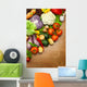 Fresh Organic Vegetables Wooden