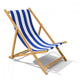 Deck Chair with Blue
