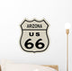 Route 66 sign, Arizona state. High resolution illustration Wall Decal