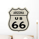 Route 66 sign, Arizona state. High resolution illustration Wall Decal
