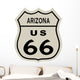 Route 66 sign, Arizona state. High resolution illustration Wall Decal