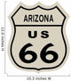 Route 66 sign, Arizona state. High resolution illustration Wall Decal