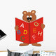Bear and Book Wall Decal