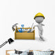 Construction Carpentry Worker Wall Decal