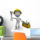 Little Carpentry Worker Wall Decal
