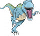 Tyrannosaurus Rex Dinosaur Vector Illustration Wall Decal