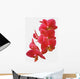 Red Orchid Wall Decal